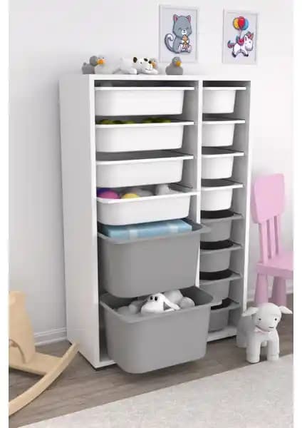 Pratico Çok Amaçlı Oyuncak Dolabı ve Zen Sonomo 10 Sepetli Dolap Karşılaştırması