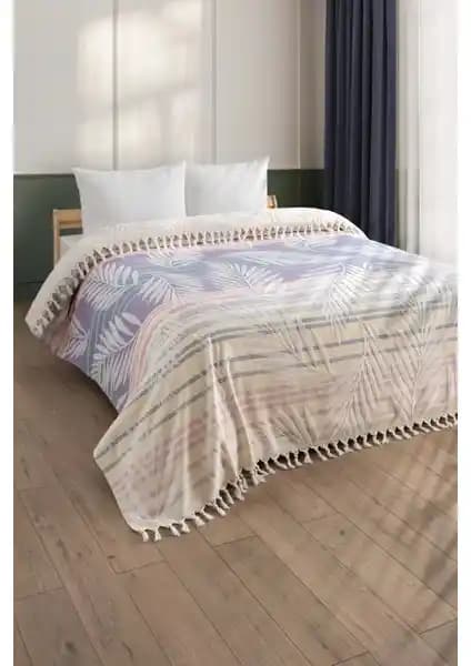 Sevim %100 Pamuk Çift Kişilik Yatak ve Pike Takımı Modern ve Şık Tasarım