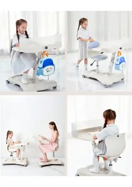 Sfyzone Mavi Mobil Çocuk Çalışma Masası: Modern ve Pratik Tasarım