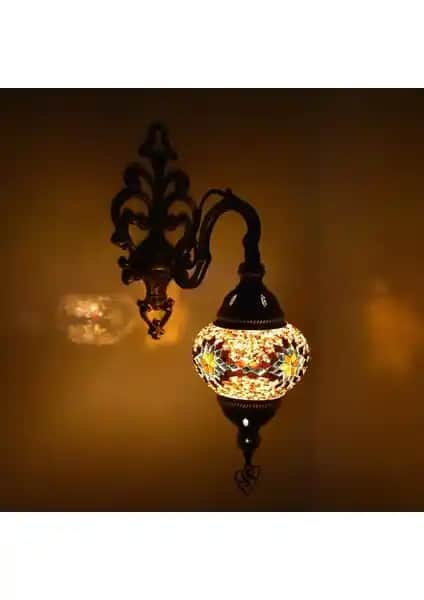 Su Damlası Mozaik Aplik: Modern ve Renkli Dekoratif Duvar Lambası Çeşidi