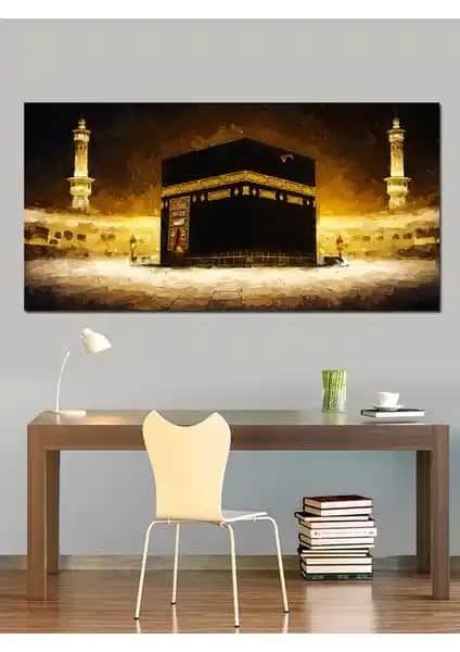 Tablomega Kanvas Tablo Hac Yolculuğunda Kabe ile Estetik ve Manevi Atmosfer Yaratın