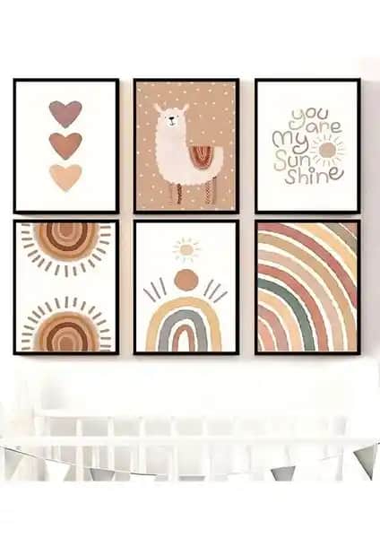 Teknograf Bebek ve Çocuk Odası Duvar Tablo Seti: Estetik ve Dayanıklı Tasarım Çözümleri