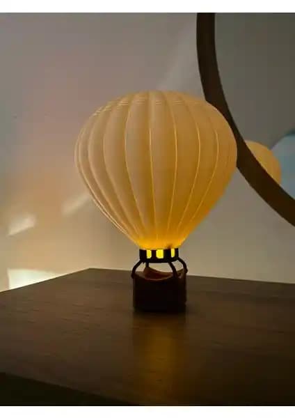 Veiart El Yapımı 3D Baskı Uçan Balon LED Mumlu Dekor Modern Tasarım