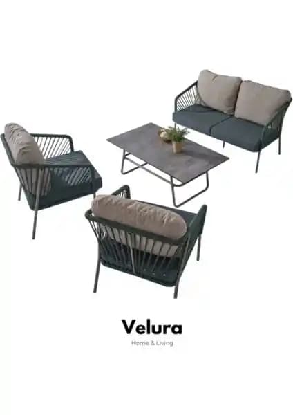 Velura Home & Living Safir Bahçe Takımı: Modern ve Dayanıklı Dış Mekan Mobilyası