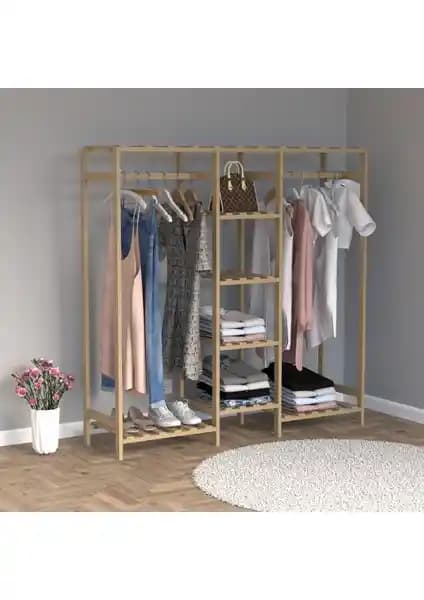 Y&D Home Ahşap Gardrop: Modern ve Minimalist Tasarım ile Uzun Ömürlü Saklama Çözümü