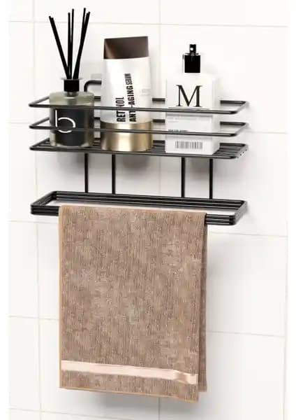 Zabata Yapışkanlı Banyo Rafı: Şık ve Dayanıklı Pratik Banyo Depolama Çözümü