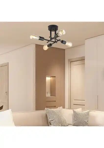 Apliqa Glam 4 Lü Plafonyer ve Apliqa Lema 4Lü Siyah Modern Avize Karşılaştırması