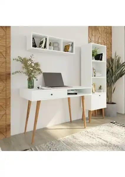 Bimossa U5010 ve EVDEMO Akort Beyaz Çalışma Masası Karşılaştırması