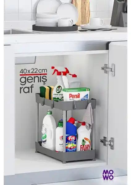 Mowo Home 2 Katlı Düzenleyici ve 3 Katlı Tekerlekli Raf Karşılaştırması