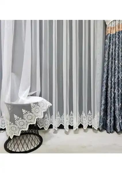 Taç Tül Perde Modelleri Grek Etek Desenli ve Titi Sık Pile Karşılaştırması