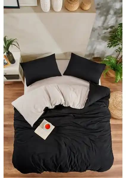 Valezium Siyah-Bej ve Desenli Tek Kişilik Nevresim Takımı Karşılaştırması