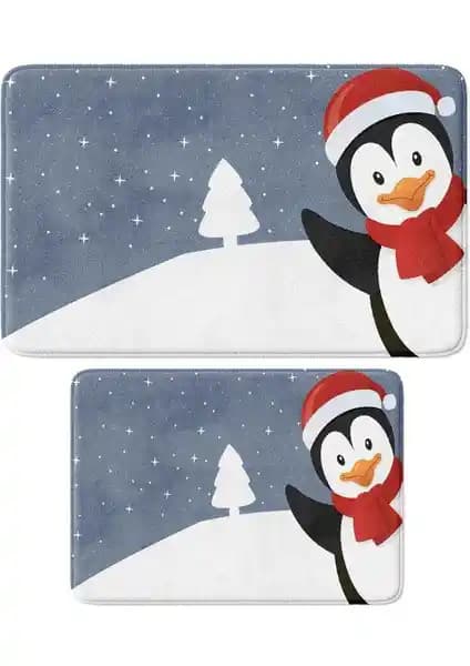 Yılbaşı Temalı Banyo Dekoru ve Peluş Paspas Takımı Karşılaştırması