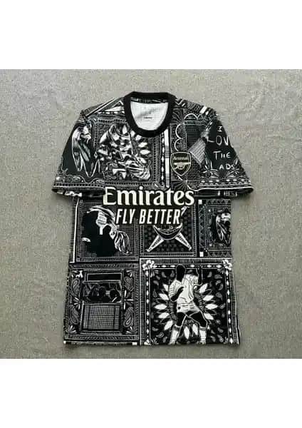 Arsenal 2023/24 Sezonu Özel Maç Önü Forması Spor Giyim Ürünleri