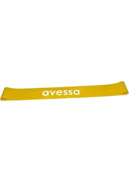 Avessa Latex Aerobik Band 1 Mm İnce Sarı - Çok Amaçlı Egzersiz ve Güçlendirme Aksesuarı
