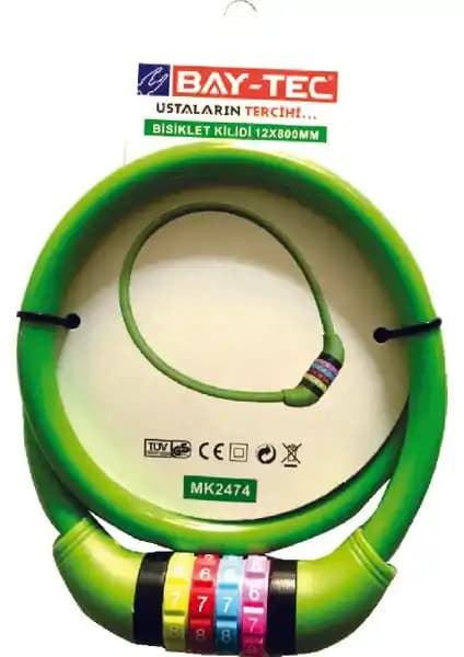 Bay-Tec Şifreli Bisiklet Kilidi: Güvenlik ve Kullanım Kolaylığını Sunan Dayanıklı Tasarım