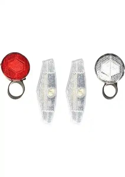 Bisiklet Güvenliği İçin Pratik Jing Yi Reflektör Seti Ön ve Arka Özellikleri