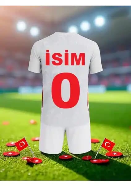Bite Nose Türkiye Beyaz Milli Takım Çocuk Futbol Forması Kişiselleştirilebilir