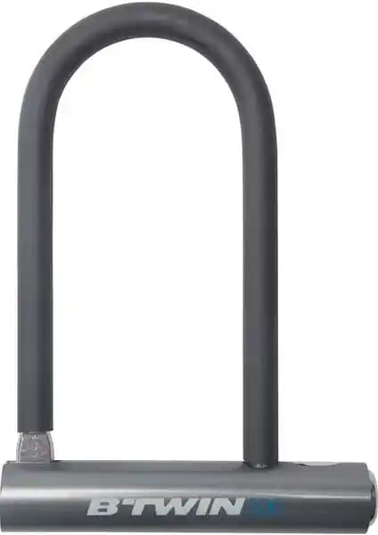 Btwin 500 U Bisiklet Kilidi Gri: Hafif ve Pratik Kısa Süreli Güvenlik Çözümü