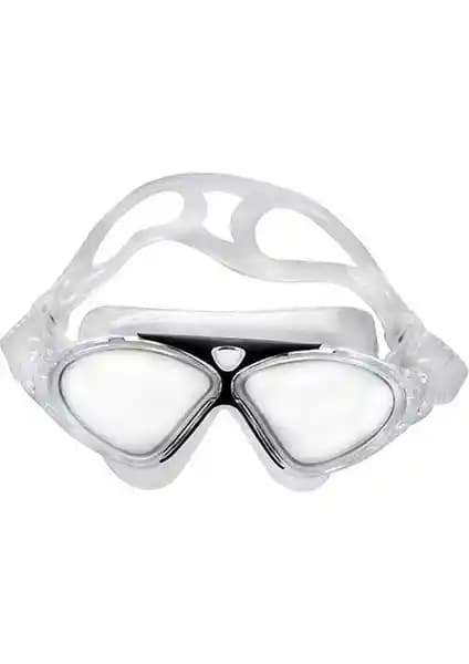 Cosfer CSF-8170S Siyah ve Şeffaf Silikon Yüzücü Gözlüğü Yüksek Performans ve Konfor İçin