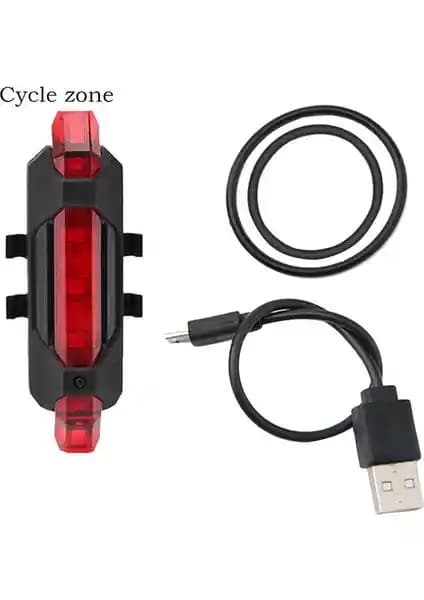 Cyclezone USB Şarj Edilebilir LED Bisiklet İkaz Lambası Güvenlik ve Konfor Artırıcı Özellikler