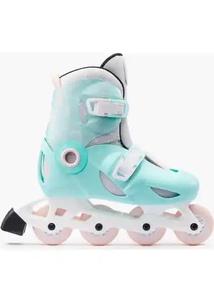 Decathlon Oxelo Play 5 Çocuk Patenleri Yeşil Renk ve Ayarlanabilir Tasarım Özellikleri