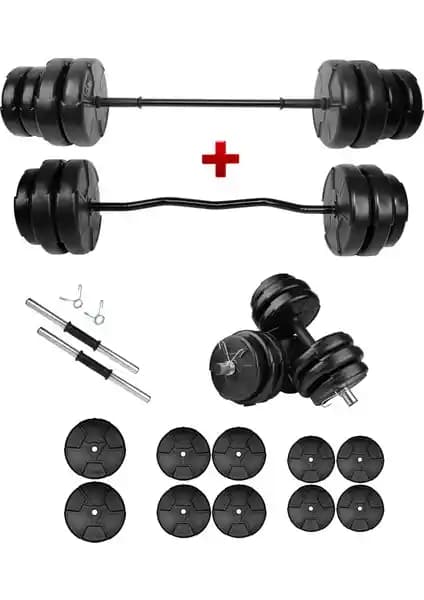 E-Life 58 kg Z Bar Dambıl ve Halter Setiyle Güç ve Dayanıklılık Artışı