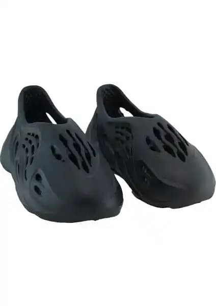 Evamood Delikli Yeezy Foam Runner Siyah Unisex Spor Ayakkabı Modern ve Konforlu Tasarım