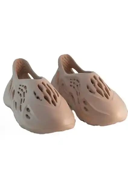 Evamood Delikli Yeezy Foam Runner Vizon Unisex Spor Ayakkabı Modern Tasarım ve Konfor