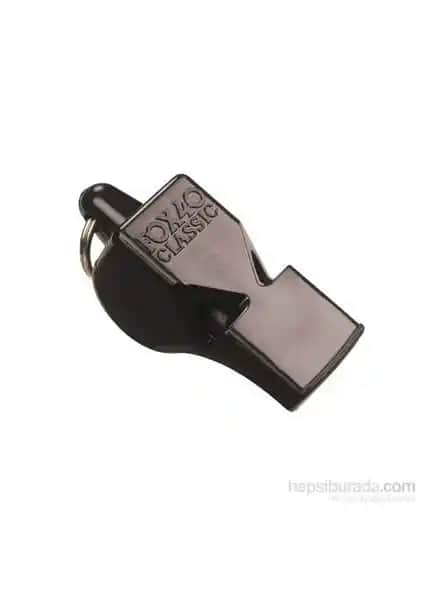 Fox40 Classic Siyah Hakem Düdüğü Güçlü Ses ve Dayanıklılık Özellikleriyle Profesyonel Kullanım İçin