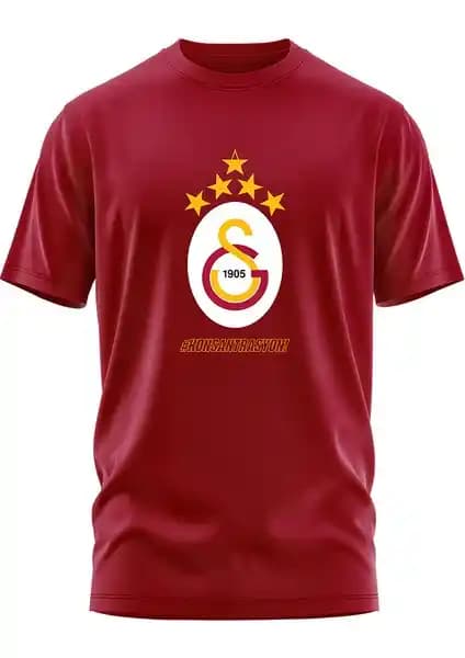 Galatasaray 5 Yılz Geliştir T-Shirt: Kulüp Renkleri ve Simgeleriyle Şık ve Rahat Tasarım
