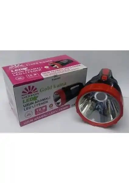 Gold Kama 15 LED'li Şarjlı El Feneri GK7775 - Dayanıklı ve Şık Tasarım ile Güçlü Aydınlatma