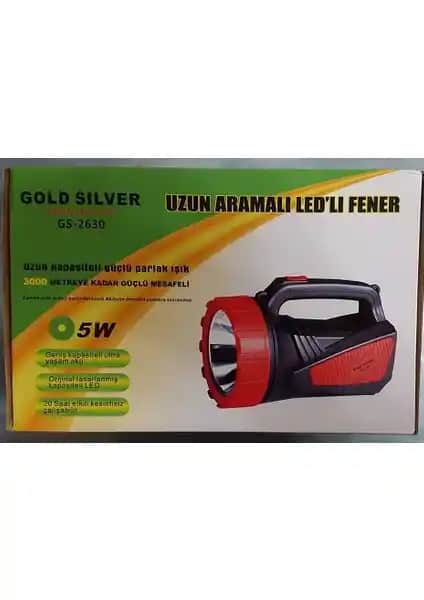 Gold Silver Gs-2630 Şarjlı Fener: Dayanıklı ve Uzun Menzilli LED Aydınlatma Çözümü
