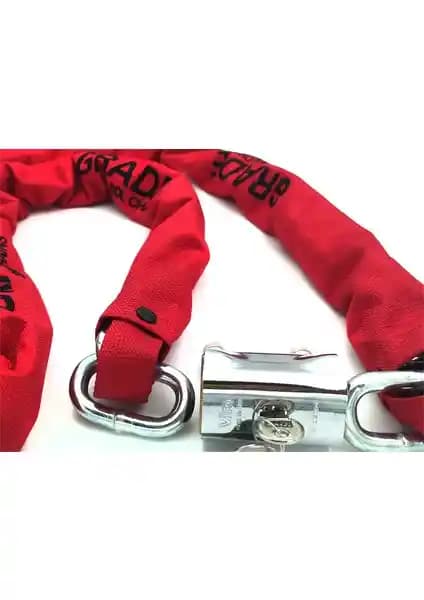 Grade Motosiklet Kilidi 10 mm Güvenlik Seviyesi Yüksek Dayanıklı Zincir