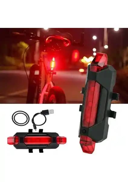 Greathings USB Şarjlı LED Bisiklet Arka Stop Işığı Güvenlik ve Performans Özellikleri