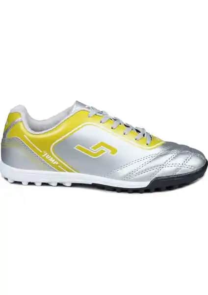 Gümüş Renkli Erkek Halı Saha Kramponu: Şık ve Dayanıklı Futbol Ayakkabısı