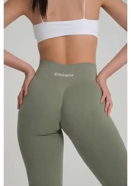 Gymhams Kalça Şekillendirici Push Up Yüksek Bel Spor Tayt Kadınlar İçin Fonksiyonel ve Şık Tasarım