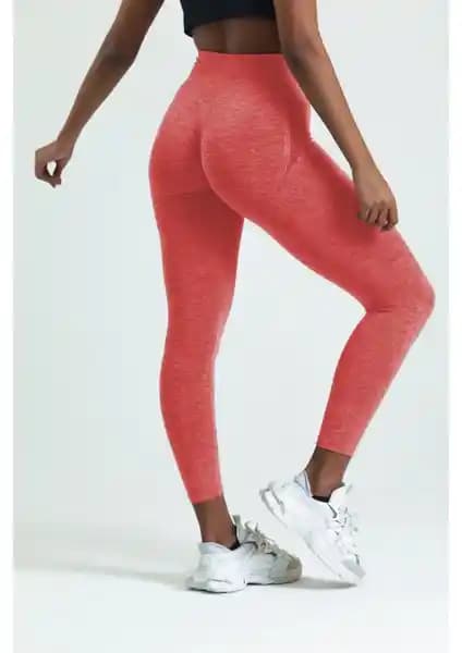 Gymhams Kırmızı Kalçası Büzgü ve Push Up Detaylı Kadın Spor Taytı Hakkında Detaylı Bilgi