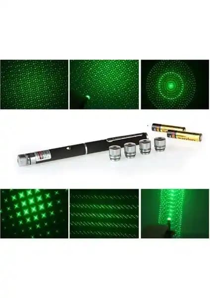 Helen's Yeşil Lazer Pointer 500 mW Güçlü ve Çok Yönlü Profesyonel Lazer Gösterisi Cihazı