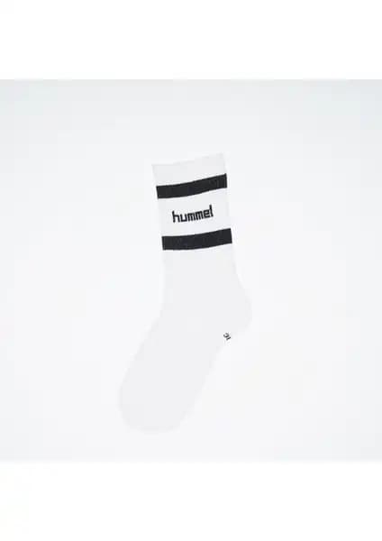 Hummel Hmllong Sport 1Pk Beyaz Unisex Çorapları Spor ve Günlük Kullanım İçin Uygun
