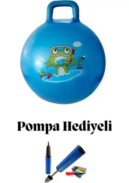 İmvula Zıp Zıp Renkli Desenli Çocuk Zıplama Pilates Topu Güvenli ve Eğlenceli Kullanım