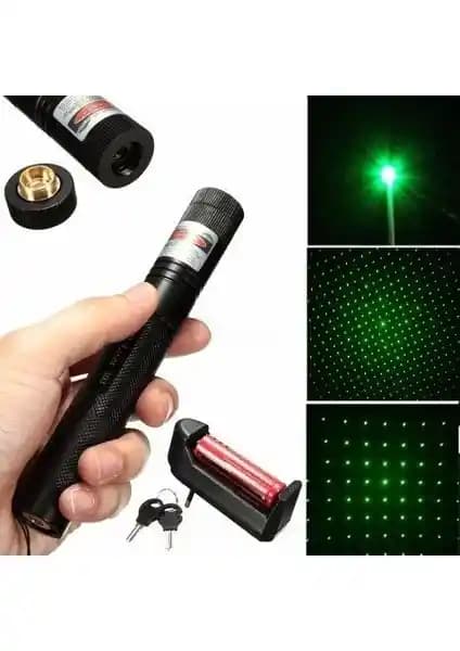 Kama Star Yeşil Şarjlı Lazer Pointer: Güçlü ve Çok Yönlü Profesyonel Lazer Cihazı