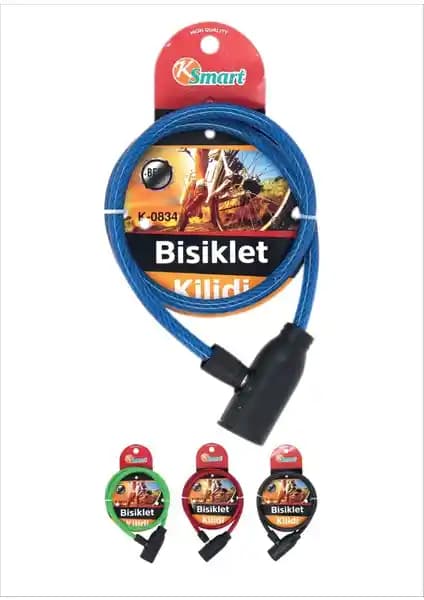 Ksmart K-0834 İnce ve Güçlü Bisiklet Kilidi Güvenli Koruma Sağlar