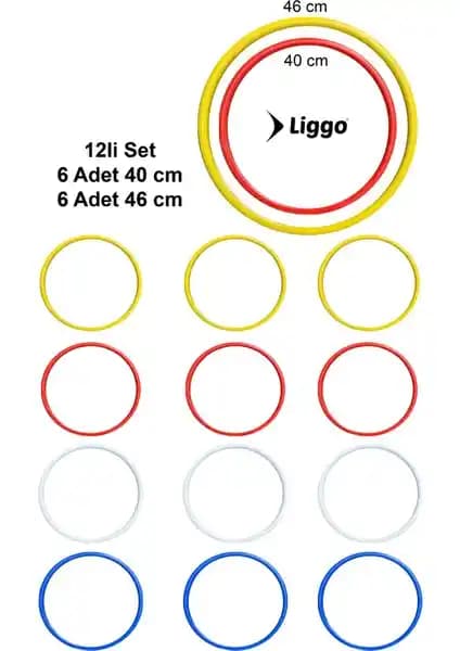 Liggo 12'li Koordinasyon Çemberi Spor ve Antrenman Performansını Artırıcı Özelliklerle