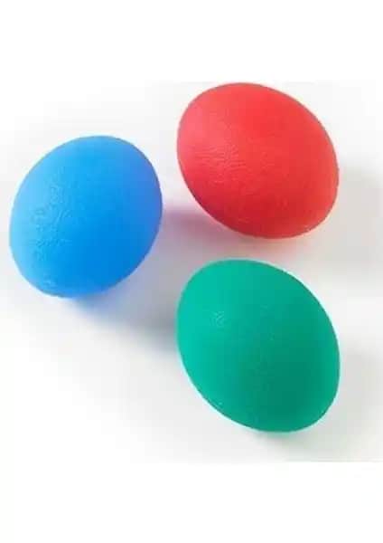 MedLon 3'lü Silikon Stres Topu Seti El Güçlendirme ve Rehabilitasyon İçin Uygun Bir Çözüm