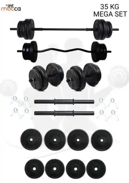 Moccastyle 38 kg Z-Barlı Megaset ile Güç ve Dayanıklılık Sağlayan Fitness Ekipmanları