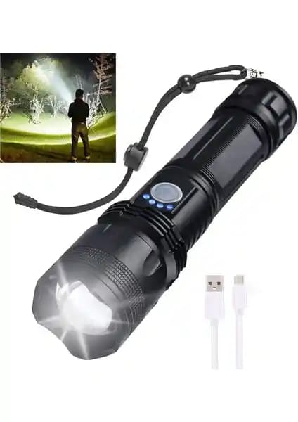 Modern Manor 100000 Lümen Şarj Edilebilir El Feneri: Yüksek Güç ve Dayanıklılık Özellikleri