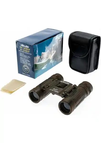 Nikula 8x21 El Dürbünü Doğa ve Seyahat Aktiviteleri İçin Çok Amaçlı Optik Cihazı