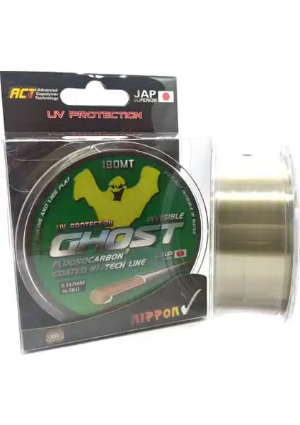 Nippon Ghost Fluorocarbon Olta Misinası 180Mt: Dayanıklı ve Görünmez Balıkçılık Misinası