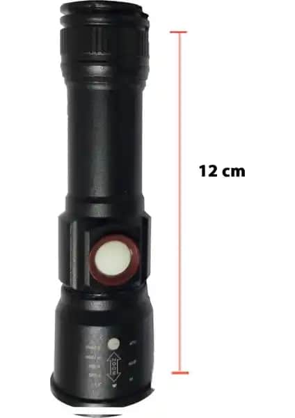 Panther PT-4060 USB Şarjlı 1000 Lümen LED Fener - Yüksek Performanslı ve Portatif Aydınlatma