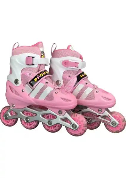 Pasifik Işıklı Ayarlanabilir Silikon Mavi Paten: Modern Tasarım ve Güvenli Kullanım İmkanı